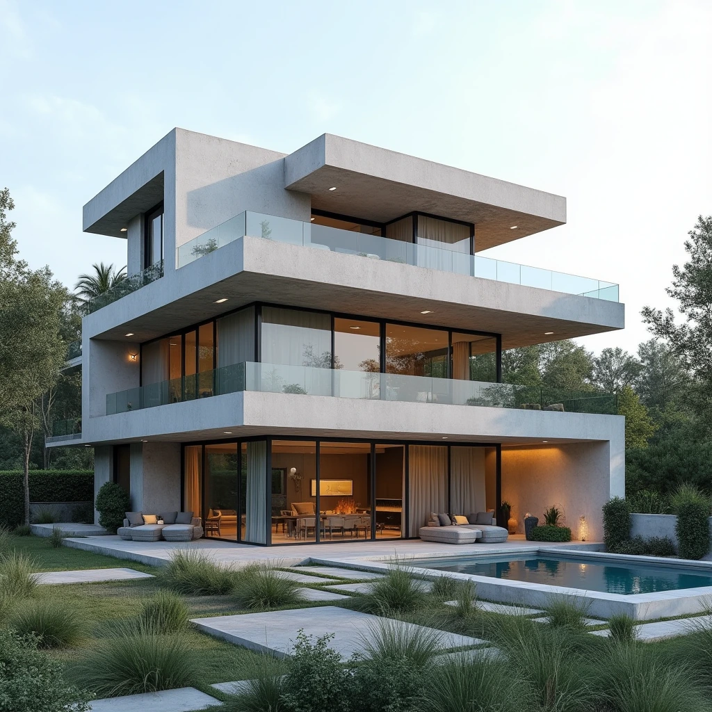 modernes_Beton_Villa
